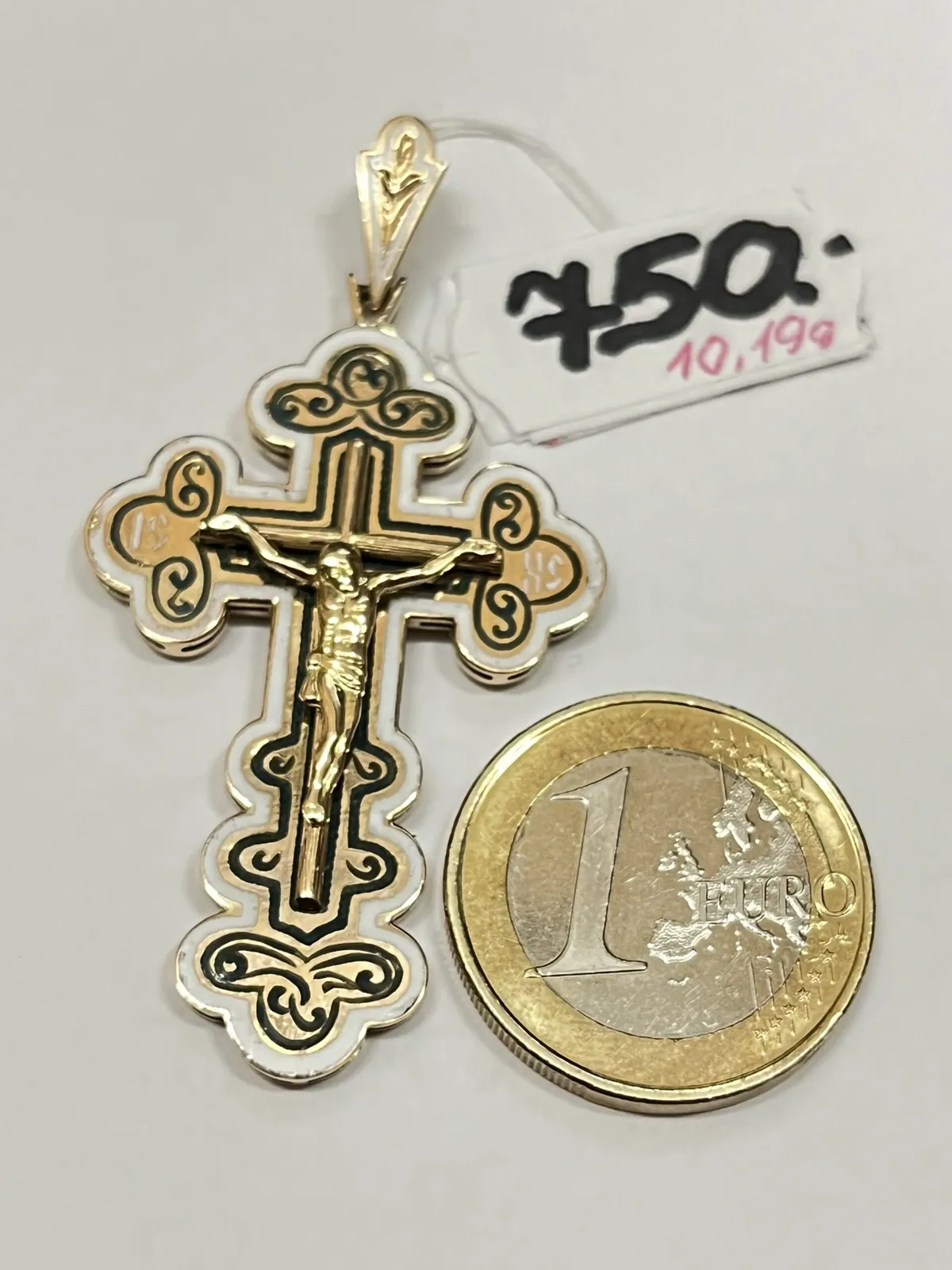 Золотой крест 585 пробы | № 375
