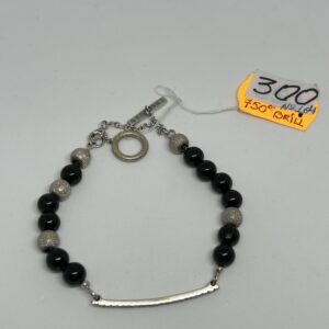 Золотая цепочка на руку 750 пробы с бриллиантами | № 164