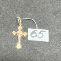 Золотой крест 585 пробы | № 154 — изображение 3