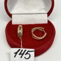 Золотые серьги 585 пробы | № 234 — изображение 2