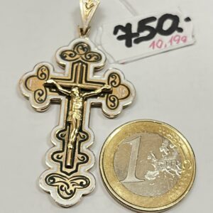Золотой крест 585 пробы | № 375