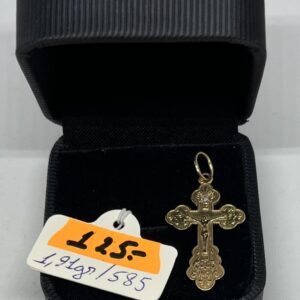 Золотой крестик 585 пробы | № 591