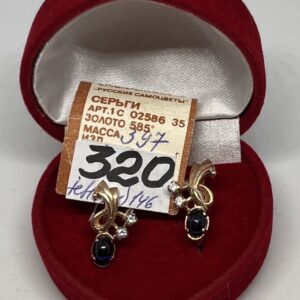 Золотые серьги 585 пробы | № 621
