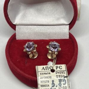 Золотые серьги 585 пробы | № 619