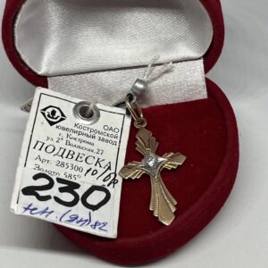 Золотой крестик 585 пробы | № 622