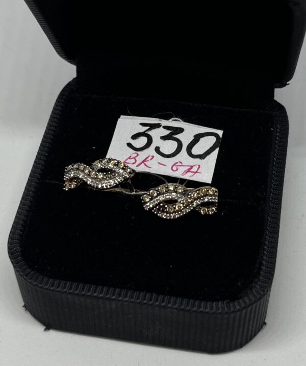 Золотые серьги 585 пробы | № 651 - Image 2