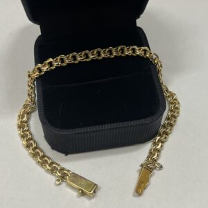 Золотая цепочка на руку 375 пробы | № 751